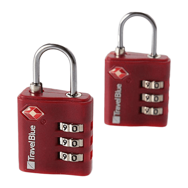 Travel blue tsa combination lock top